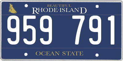 RI license plate 959791