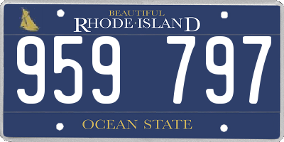 RI license plate 959797