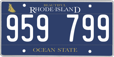 RI license plate 959799