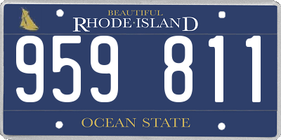 RI license plate 959811