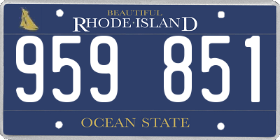RI license plate 959851