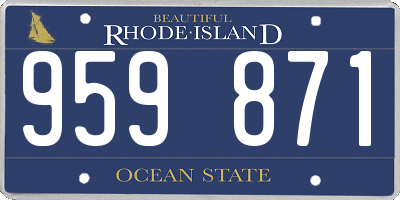 RI license plate 959871