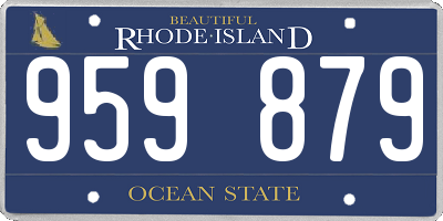 RI license plate 959879