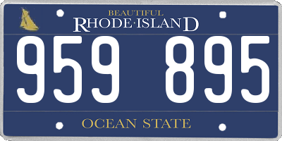 RI license plate 959895