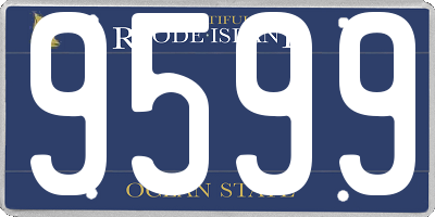RI license plate 9599