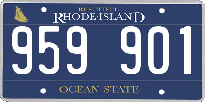 RI license plate 959901