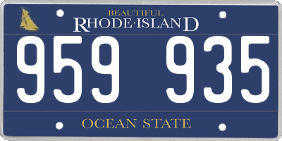 RI license plate 959935