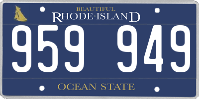 RI license plate 959949
