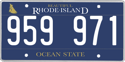 RI license plate 959971