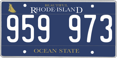 RI license plate 959973