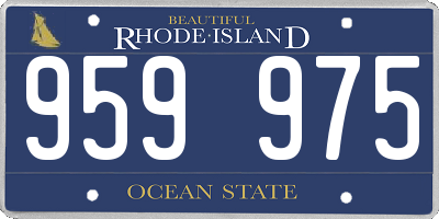 RI license plate 959975
