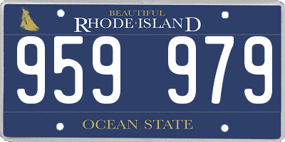 RI license plate 959979