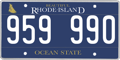 RI license plate 959990