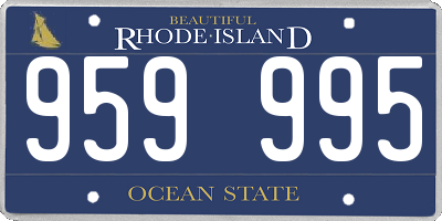 RI license plate 959995