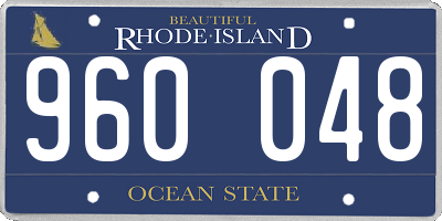RI license plate 960048