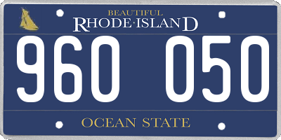 RI license plate 960050