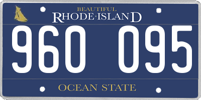 RI license plate 960095