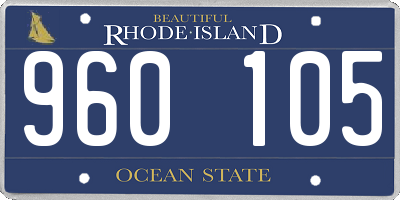 RI license plate 960105