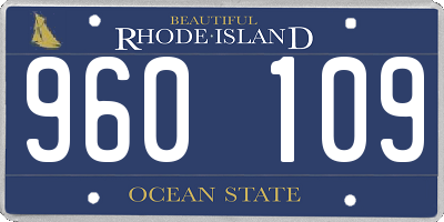 RI license plate 960109