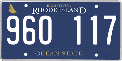 RI license plate 960117