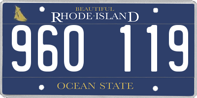 RI license plate 960119