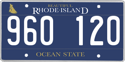 RI license plate 960120