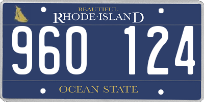 RI license plate 960124
