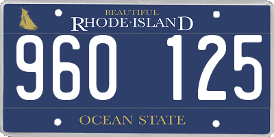 RI license plate 960125