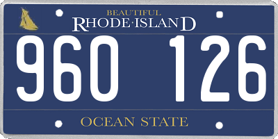 RI license plate 960126