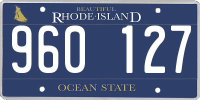 RI license plate 960127