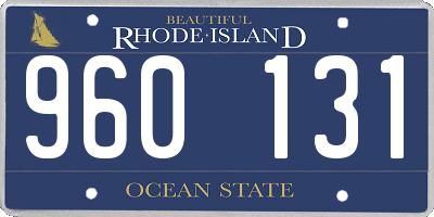 RI license plate 960131
