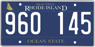 RI license plate 960145