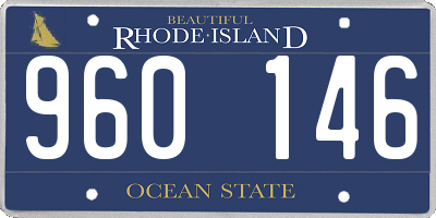 RI license plate 960146