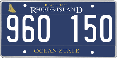 RI license plate 960150