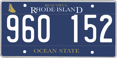 RI license plate 960152