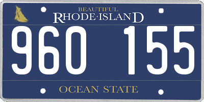 RI license plate 960155