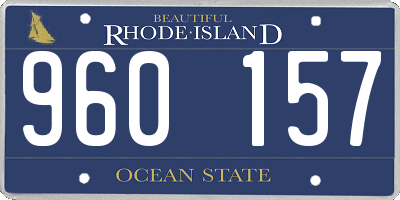 RI license plate 960157