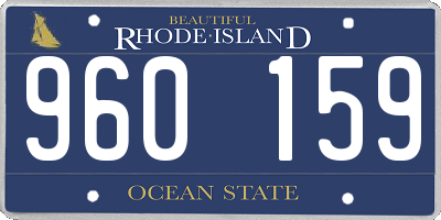 RI license plate 960159