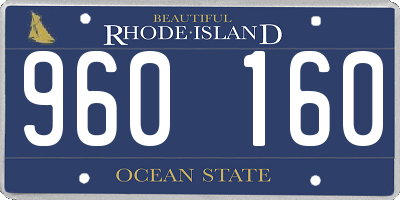 RI license plate 960160