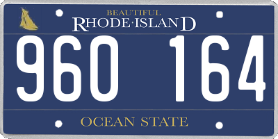 RI license plate 960164