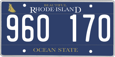 RI license plate 960170