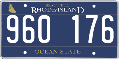 RI license plate 960176