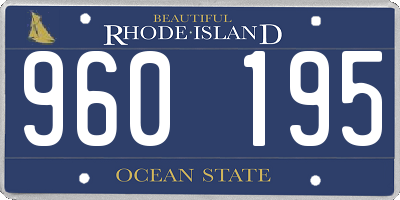 RI license plate 960195