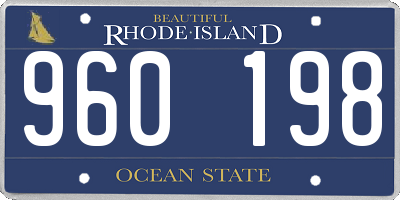 RI license plate 960198