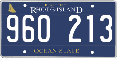 RI license plate 960213