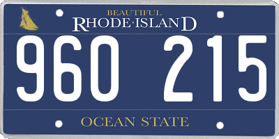 RI license plate 960215