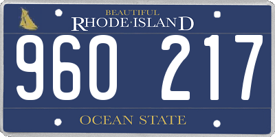 RI license plate 960217