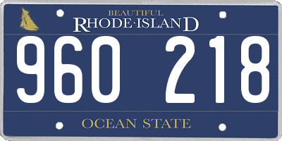 RI license plate 960218
