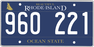 RI license plate 960221
