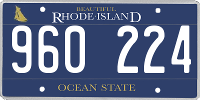 RI license plate 960224